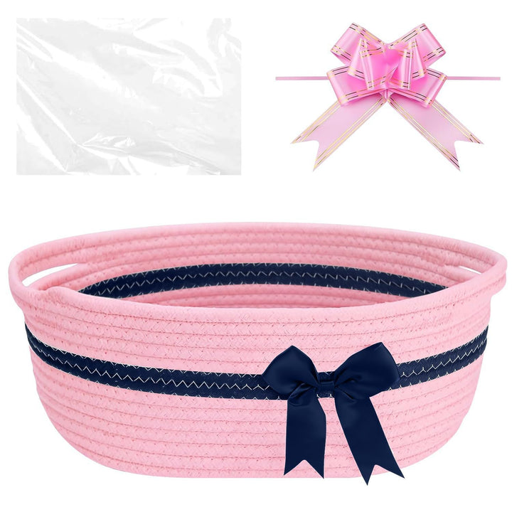 Women's decorative storage basket with bow accent Kalsten