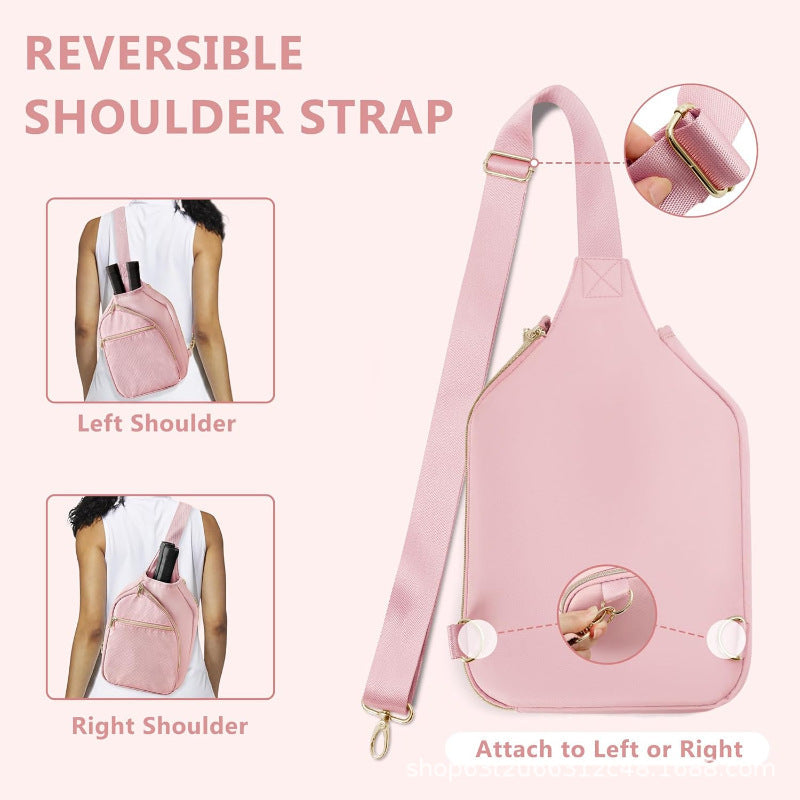 Sporty shoulder bag for tennis rackets with practical compartments Kalsten