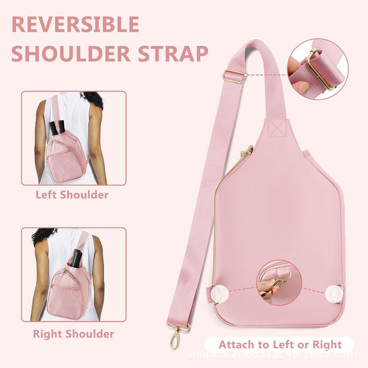 Sporty shoulder bag for tennis rackets with practical compartments Kalsten