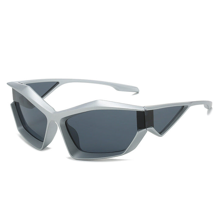 Women's sporty performance sunglasses with modern geometry frame Kalsten