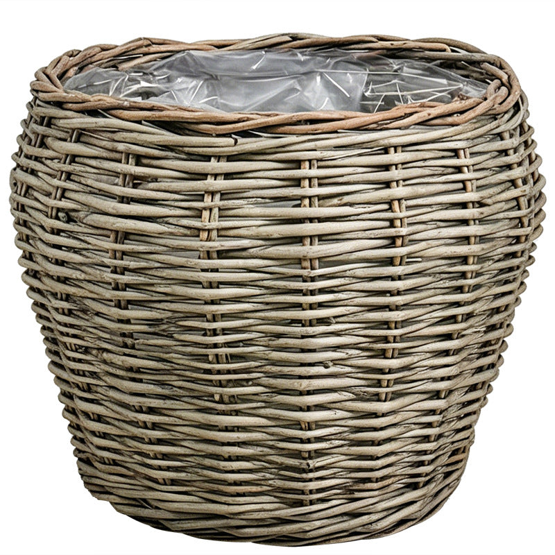 Decorative plant basket with plastic inner bag Acalora