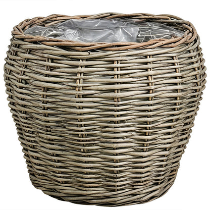 Decorative plant basket with plastic inner bag Acalora