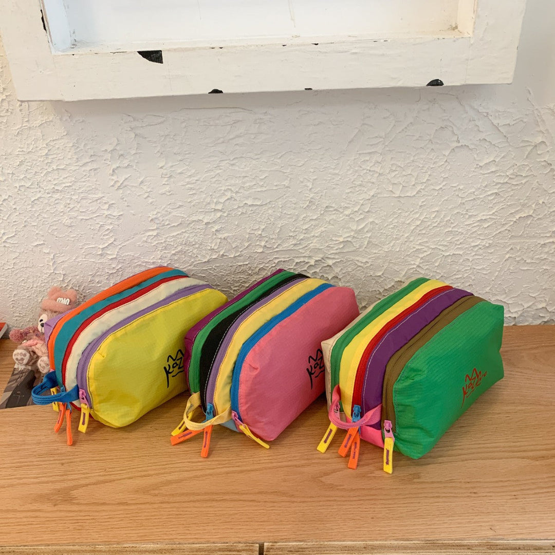 Multi-Zipper Cosmetic Bag Kalsten