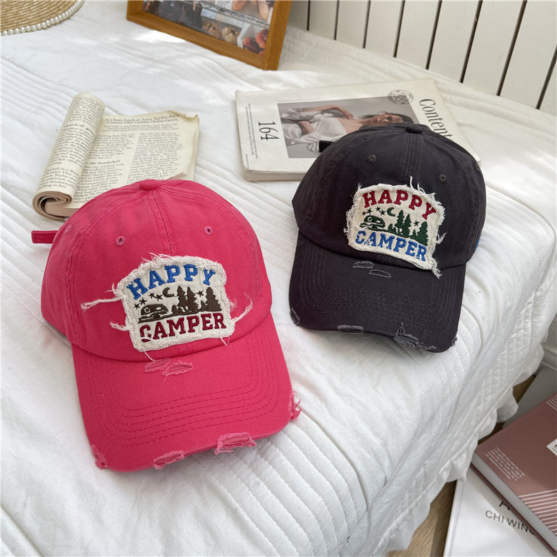 Men's Distressed Vintage-Inspired Baseball Cap Kalsten