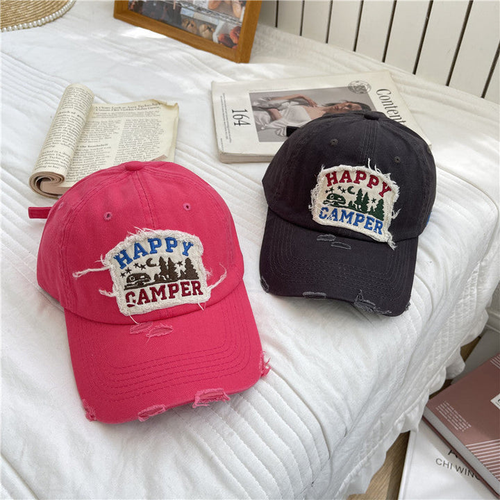 Men's Distressed Vintage-Inspired Baseball Cap Kalsten