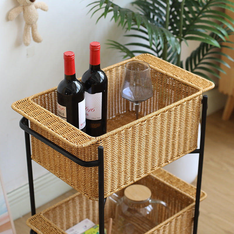 Unisex Rectangular Storage Basket made of high-quality wicker Kalsten