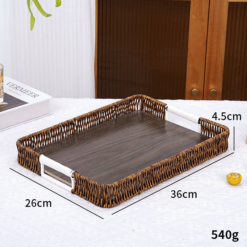Decorative Woven Serving Tray Acalora