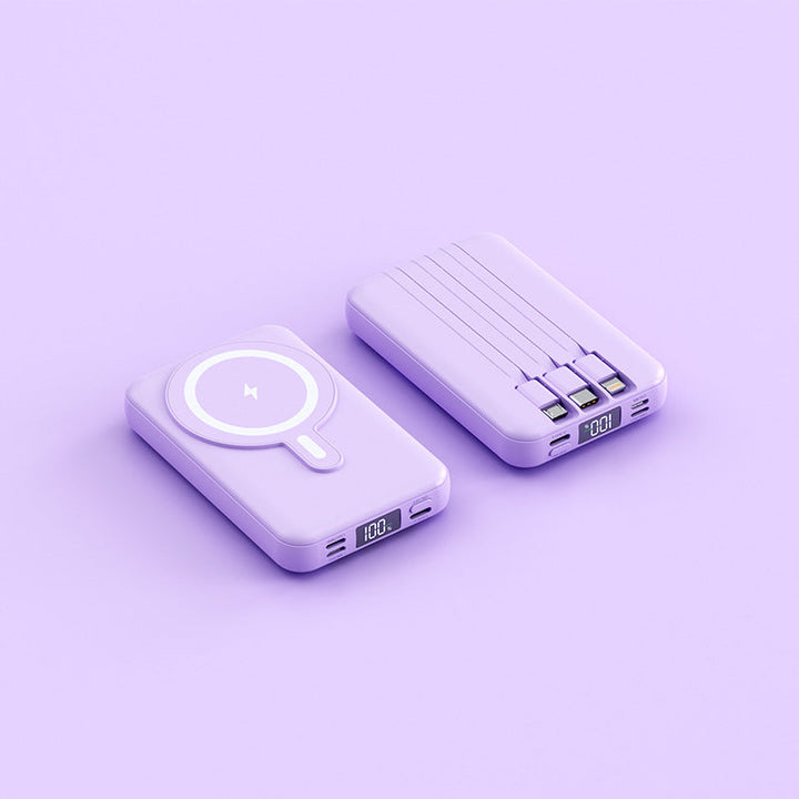 Portable power bank with wireless charging function and digital display Kalsten