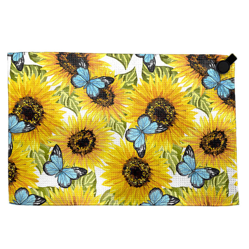 Towel with modern circular pattern Kalsten