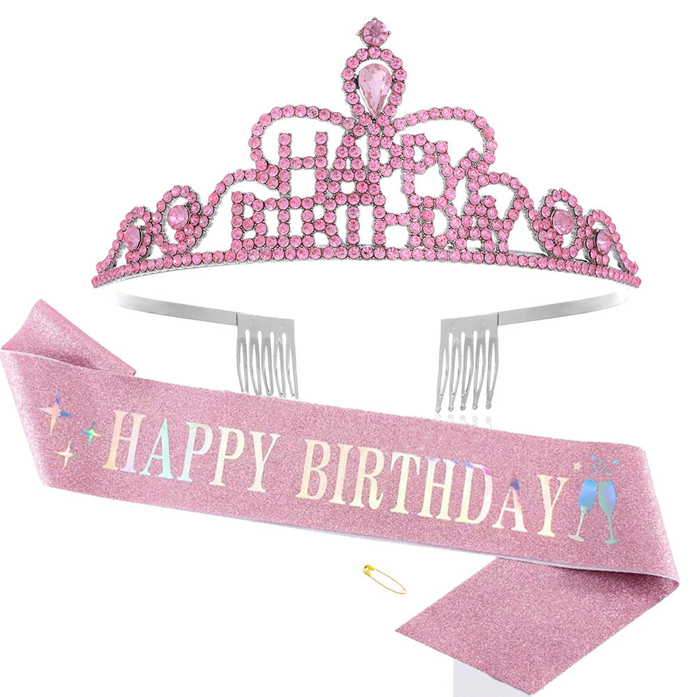 Women Funkenkrone with "Happy Birthday" lettering Kalsten