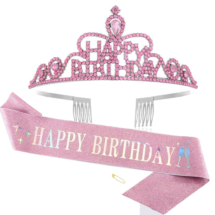 Women Funkenkrone with "Happy Birthday" lettering Kalsten