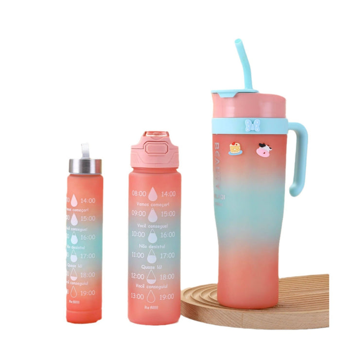 Ladies stylish and practical water bottle with design and time markings Kalsten