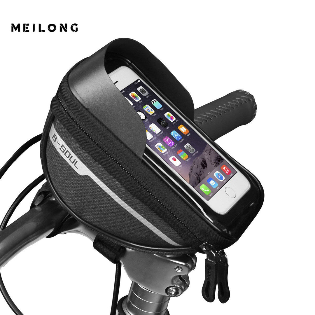 touchscreen handlebar phone bag with waterproof shell and reflective strip Kalsten