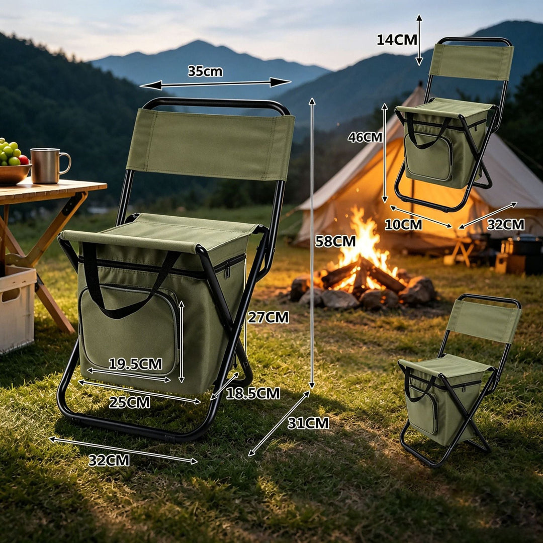 Portable Folding Cooler Chair Kalsten