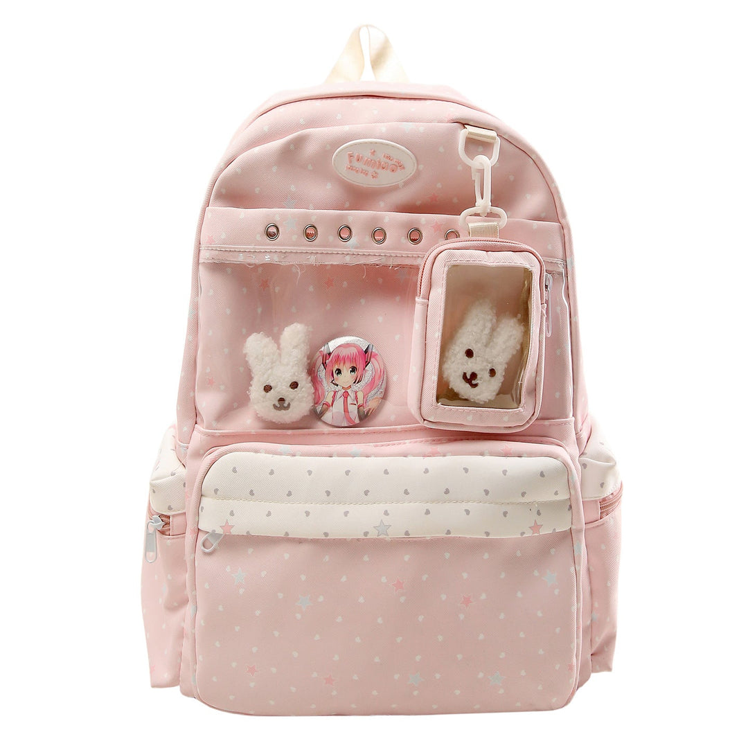 Transparent Pocketed Character Backpack Kalsten