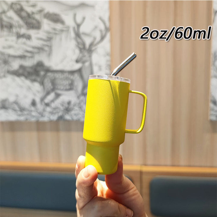 Women's practical drinking glass with metal straw Kalsten