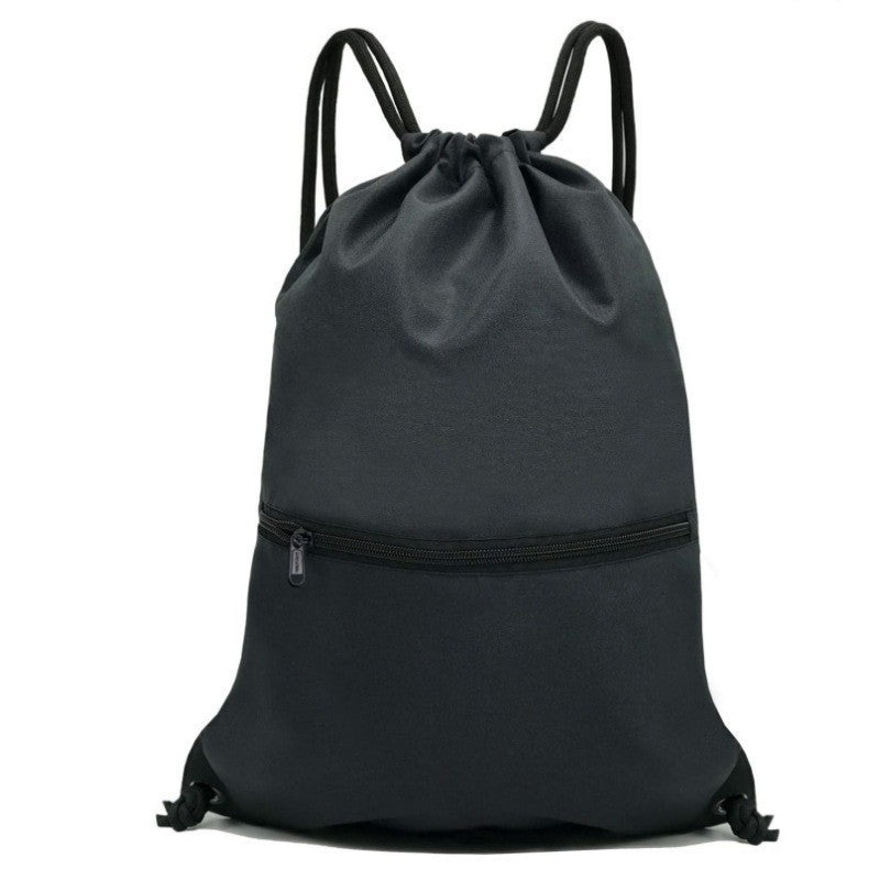 Sporty drawstring bag with zippered pockets Kalsten