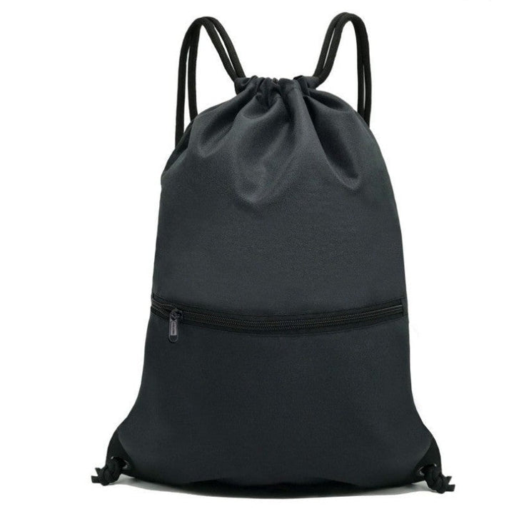 Sporty drawstring bag with zippered pockets Kalsten