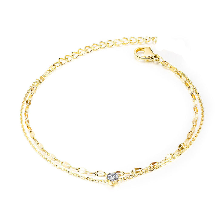 Dazzling Double Strand Anklet Kalsten