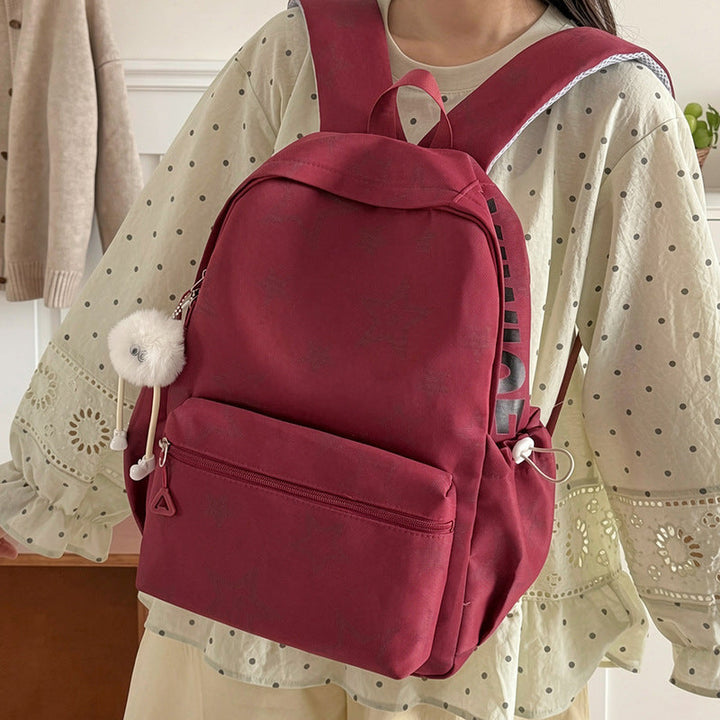 Star-Embellished Casual Backpack Kalsten