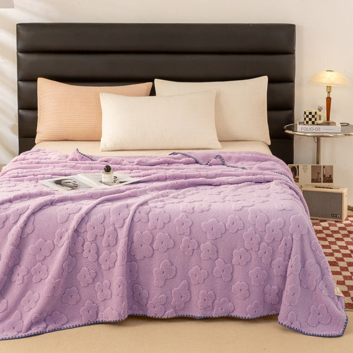 Ladies Cozy and Soft Blanket with Floral Pattern Kalsten