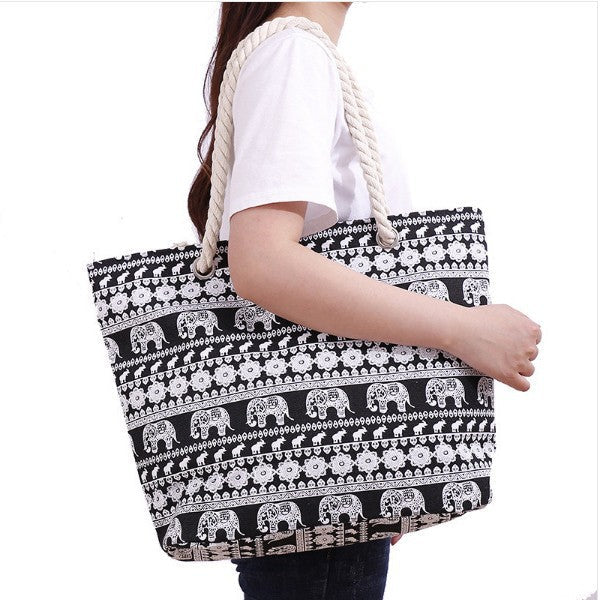 Large Tote Bag Made of Cotton Kalsten