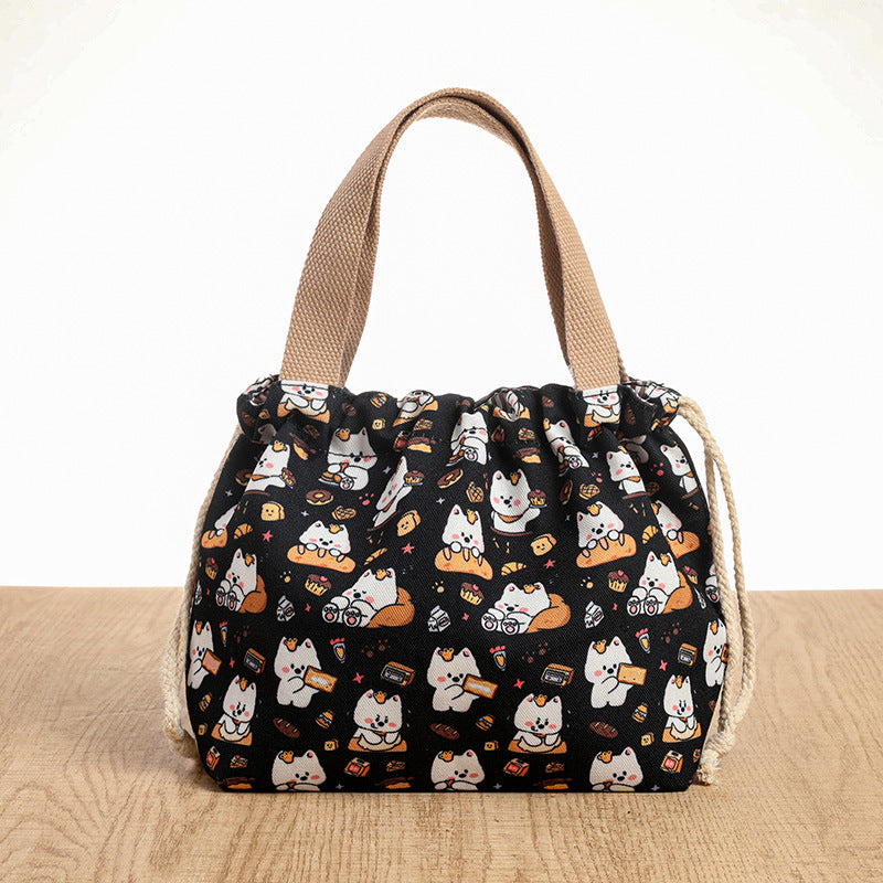 Drawstring Cat-Themed Storage Bag Kalsten