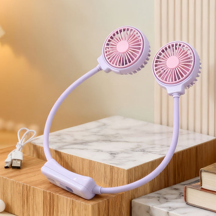 Women Portable Neck Fan with Flexible Design Kalsten