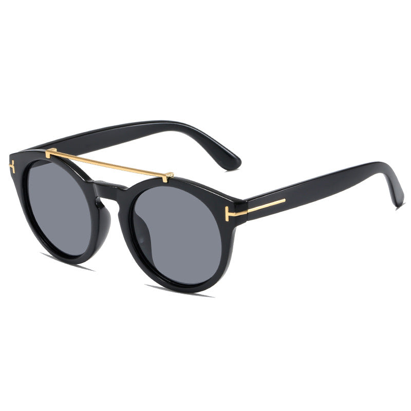 Ladies fashionable sunglasses with elegant round lenses Kalsten