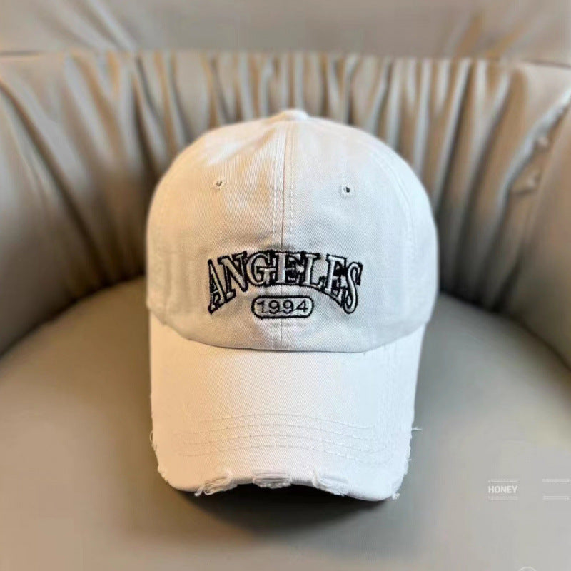 Women's Distressed Vintage-Style Adjustable Baseball Cap Kalsten
