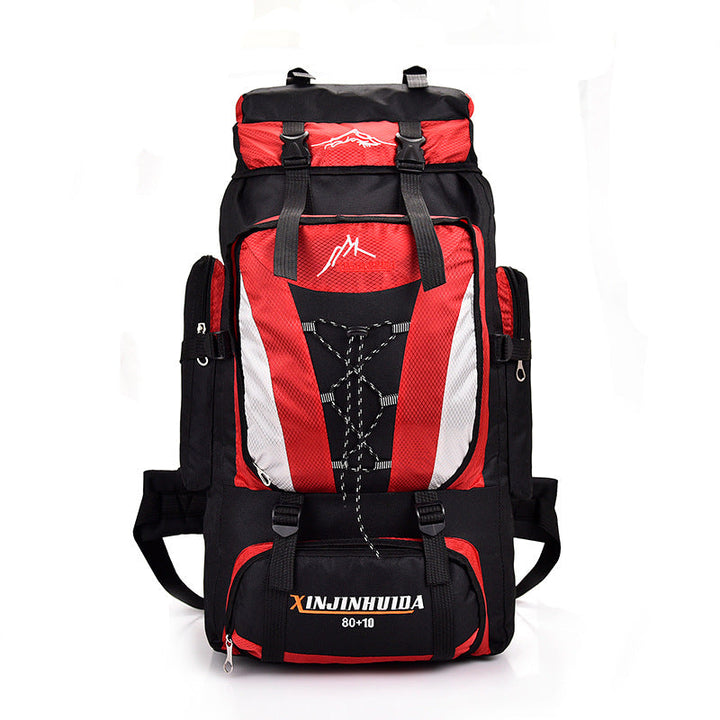Unisex large trekking backpack with volume expansion and ergonomic carrying system Kalsten