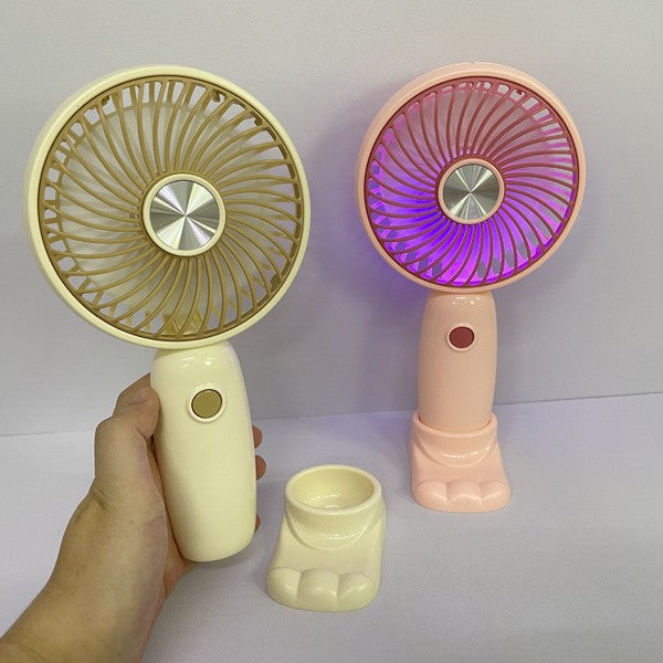Unisex Portable Handheld Fan with LED Lighting and Creative Design Kalsten