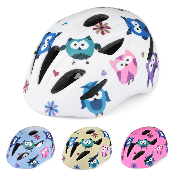 Children's Playful Owl Design Safety Helmet Kalsten