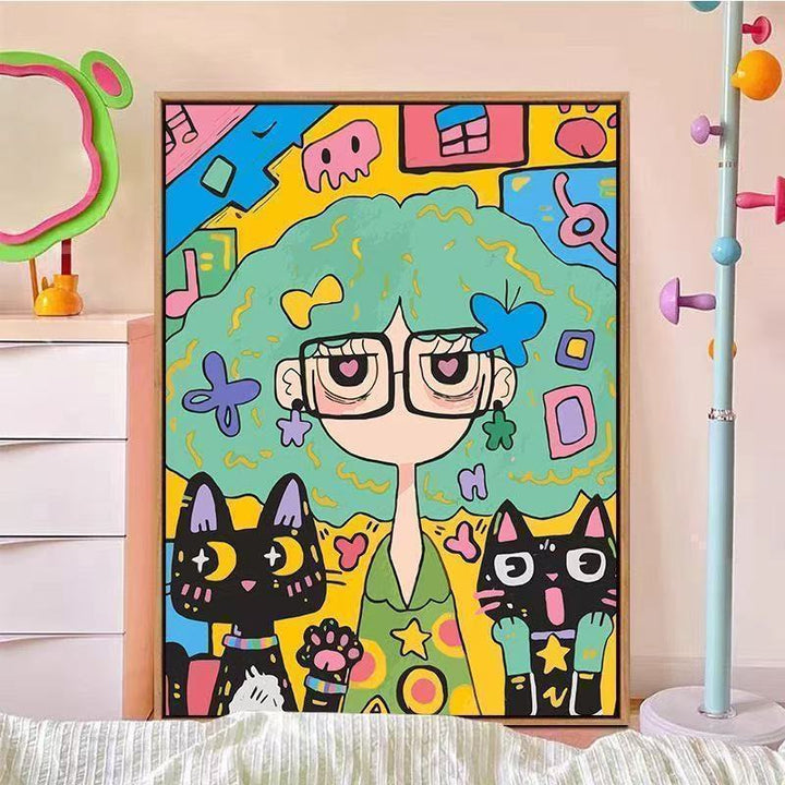 Colorful Abstract Canvas Art Kalsten