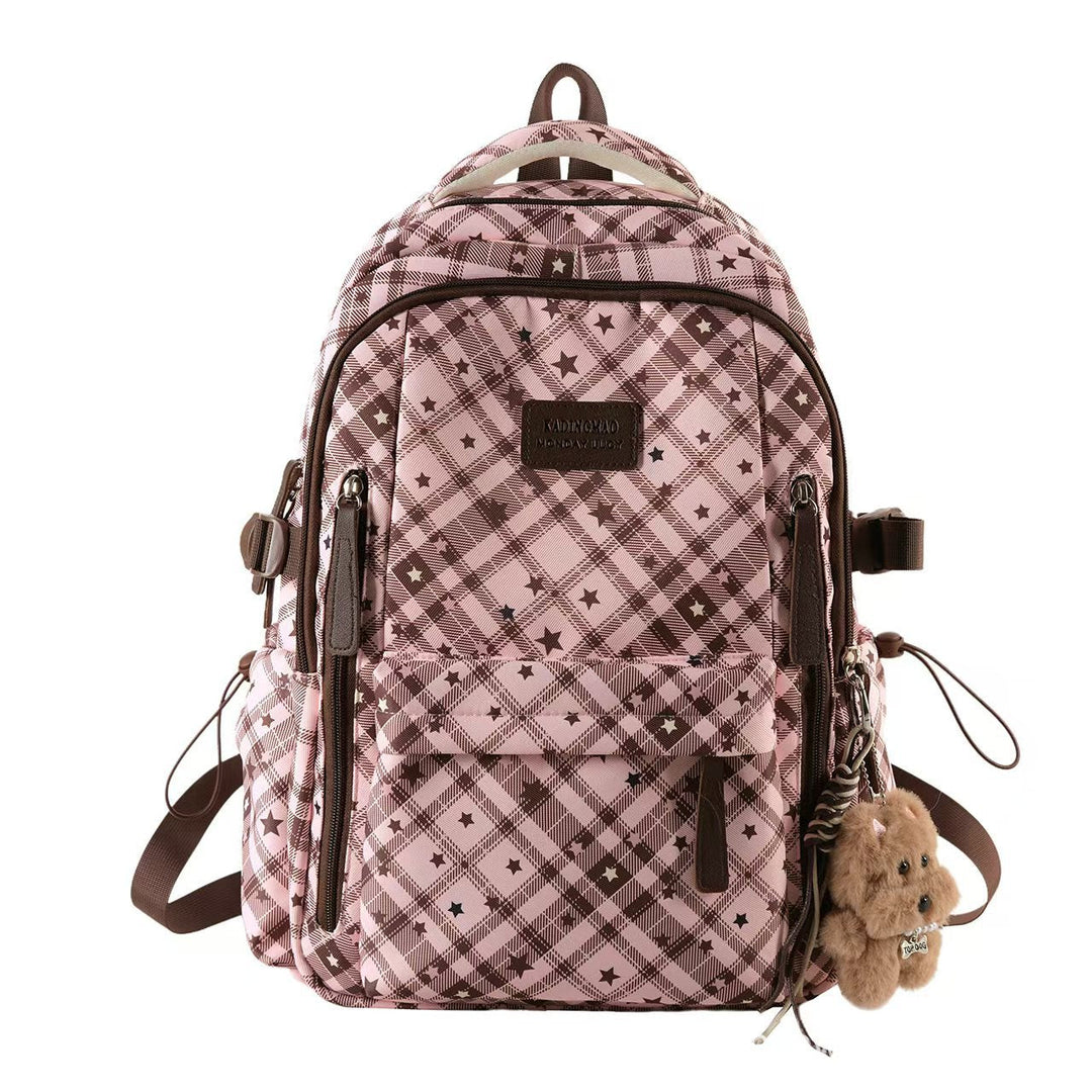 Multi-Compartt Star-Patterned Backpack Kalsten