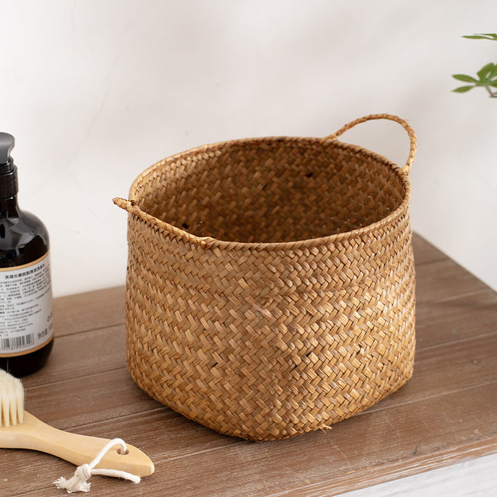 Handcrafted Storage Bin with Natural Woven Design Kalsten