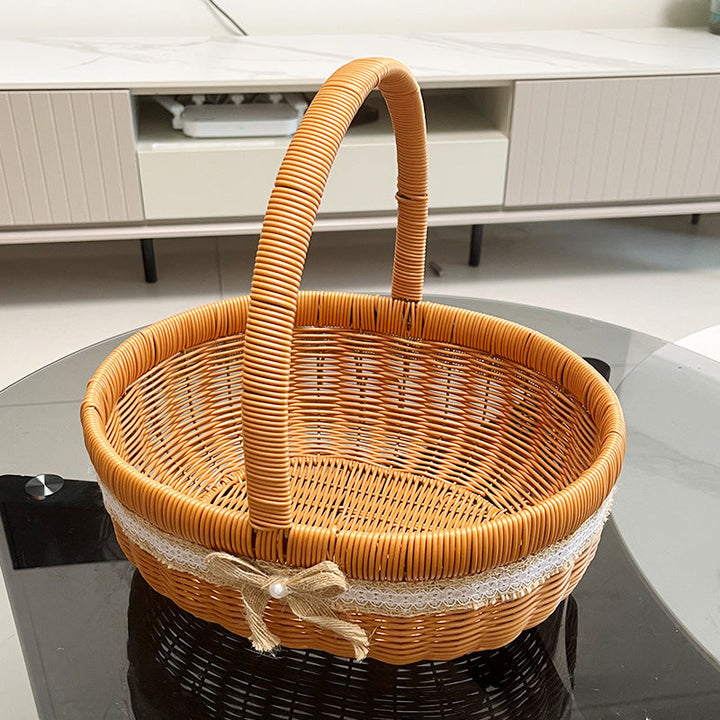 Women's Handwoven Shopping Basket Kalsten