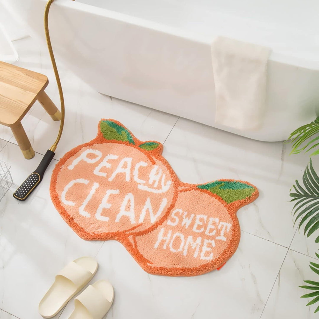 Lemon Slice Shape Bath Mat Kalsten