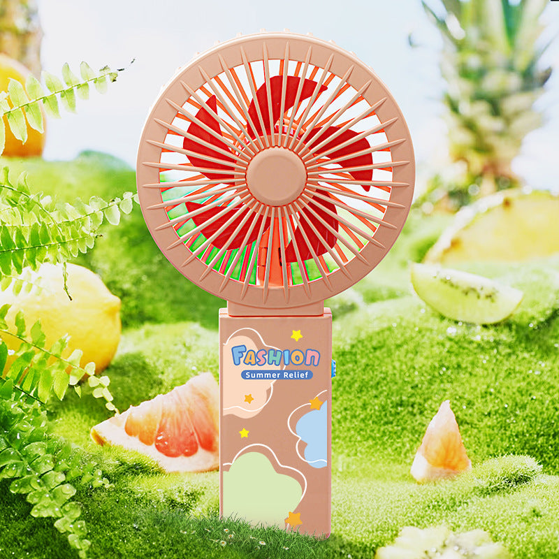 Women's Portable Mini Fan with Decorative Design Kalsten