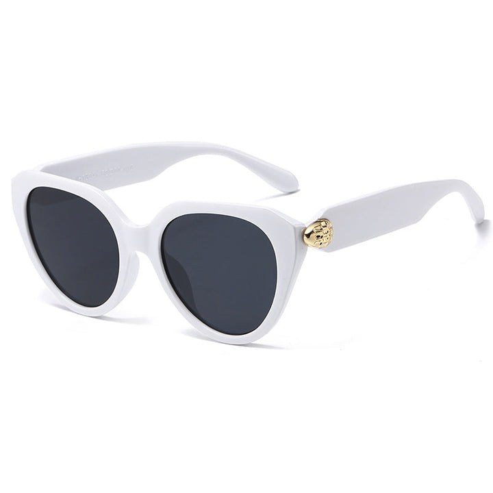 Ladies Cat-Eye Sunglasses with Golden Accents and Protective UV Filter Kalsten