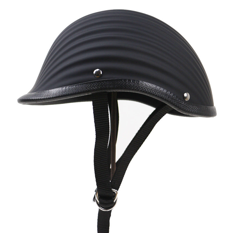 Classic Ribbed Motorcycle Helmet Kalsten