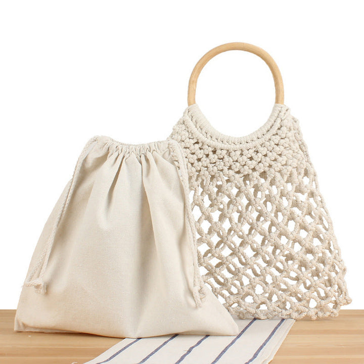 Fashionable macrame handbag with inner pocket Kalsten