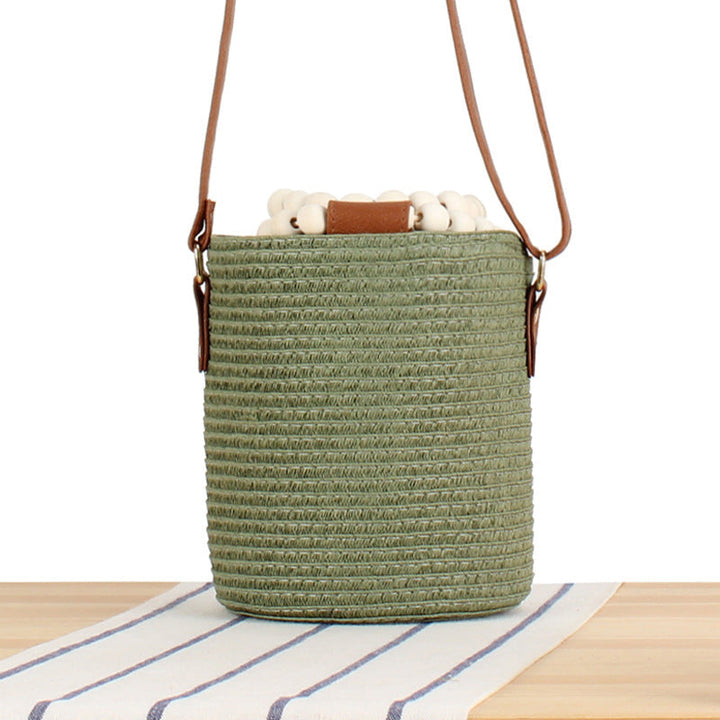 Handbag Made of Woven Natural Material Kalsten