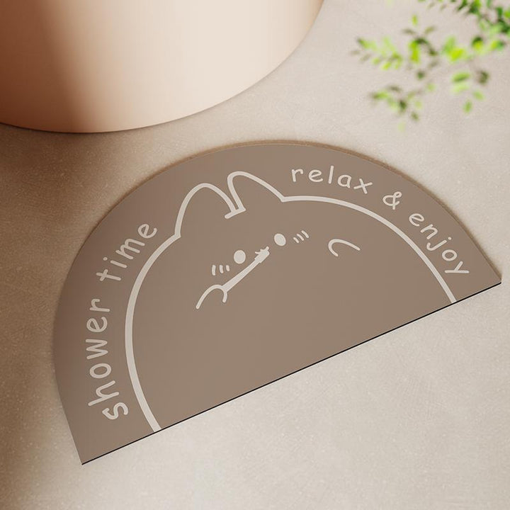 Shower Time Themed Bath Mat Kalsten