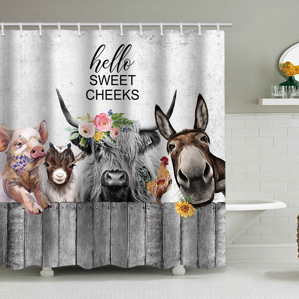 Playful Bear-Themed Shower Curtain Kalsten