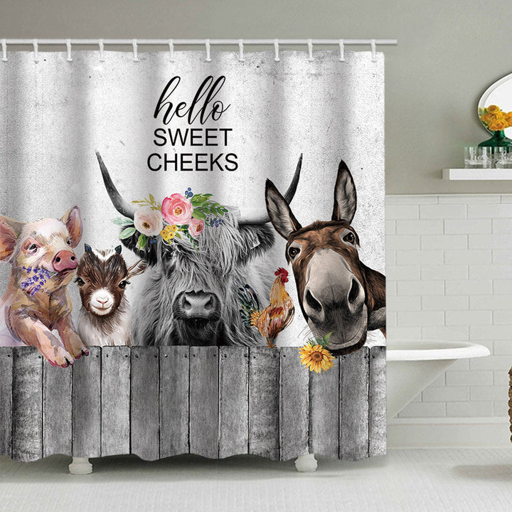 Playful Bear-Themed Shower Curtain Kalsten