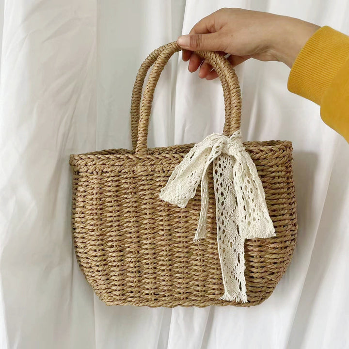 Handmade straw handbag Kalsten