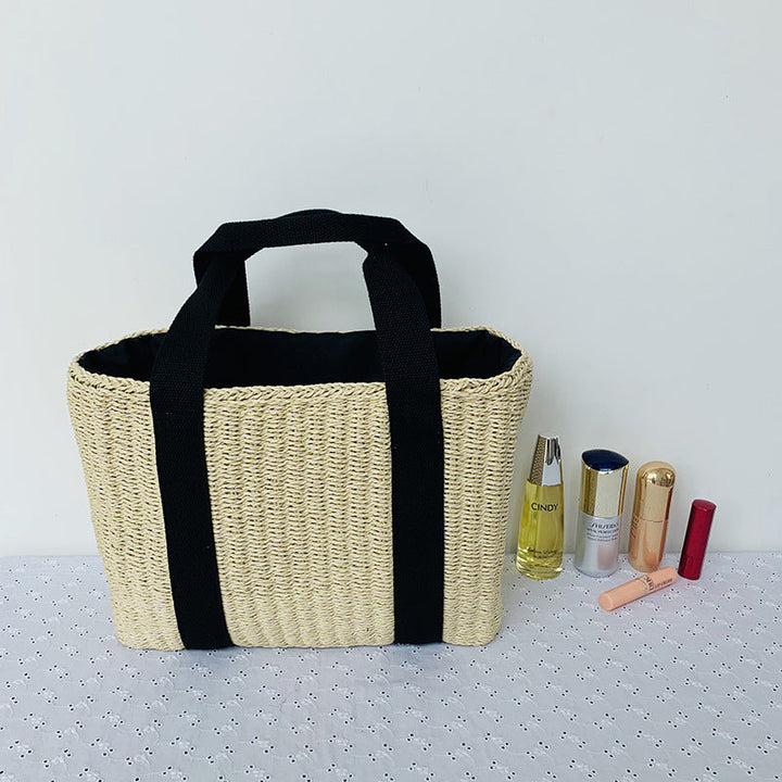 Sustainable basket bag with sturdy carrying handles Kalsten