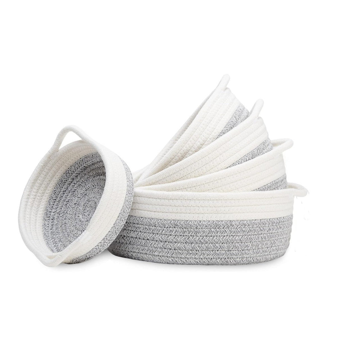 Women High-Quality Storage Basket Set made of Natural Cotton Material Kalsten