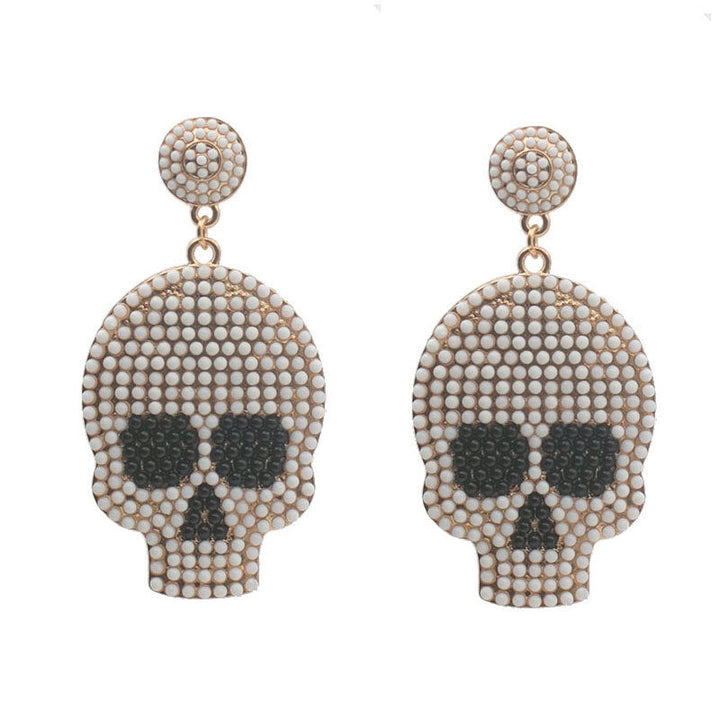 Artistic Skull-Inspired Drop Earrings Kalsten